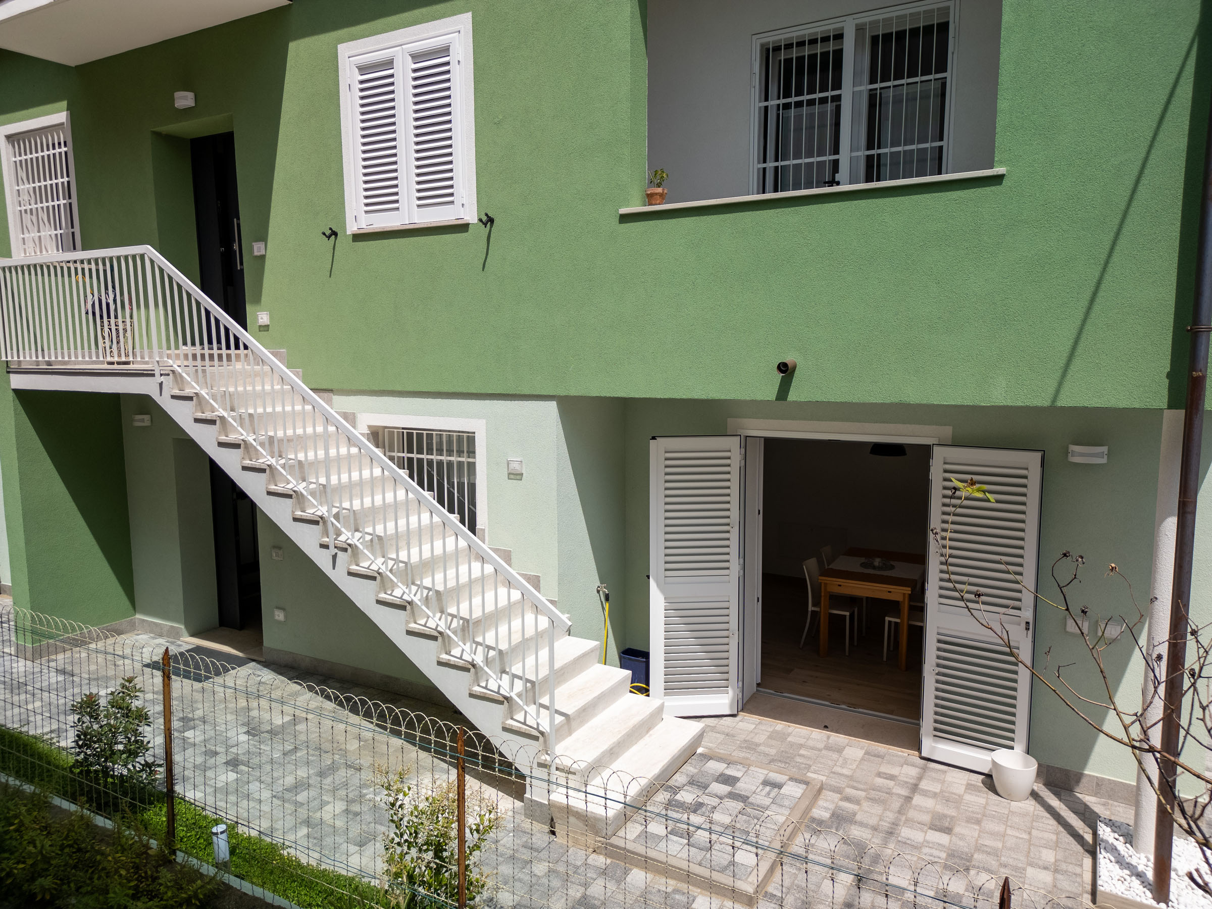 esterno 1 con porta finestra villaverde alloggio appartamento turistico Ravenna